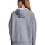 Womens Under Armour Steel Grey/Black Rival Fleece Full Zip Hoodie