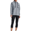 Womens Under Armour Steel Grey/Black Rival Fleece Full Zip Hoodie