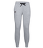 Womens Under Armour Steel Grey/ Black Rival Fleece Joggers Athletic Trackies