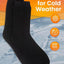 15 Pairs X Mens Heavy Duty Thermal Cotton Work Thick Winter Heated Crew Socks