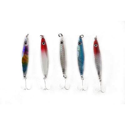 15 X 21G Fishing Lures Metal Slice Micro Jig Bait Spoon Tackle Salmon Mackerel