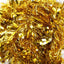 15 X Christmas Tinsel Thick 2-Tone Xmas Garland Tree Decorations - Gold/Gold