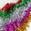 15 X Christmas Tinsel Thin Xmas Garland Tree Decorations - Assorted Pack