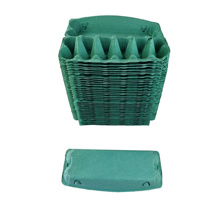 150 Recyclable 12-Egg Egg Cartons Full Dozen - Brown / Charcoal / Green / Purple