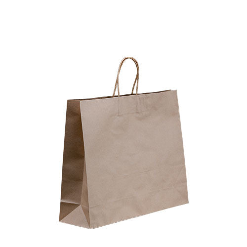 150 X Brown Twisted Handle Kraft Paper Bags Size Boutique