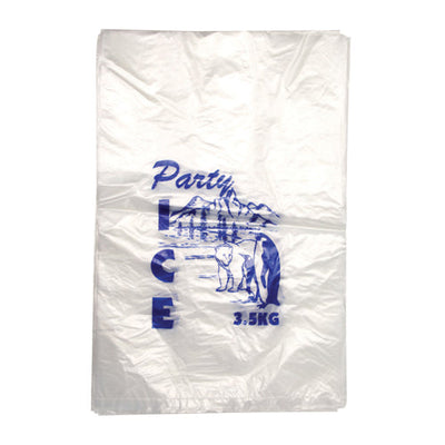1500 X Printed 3.5Kg Hdpe Party Ice Bag