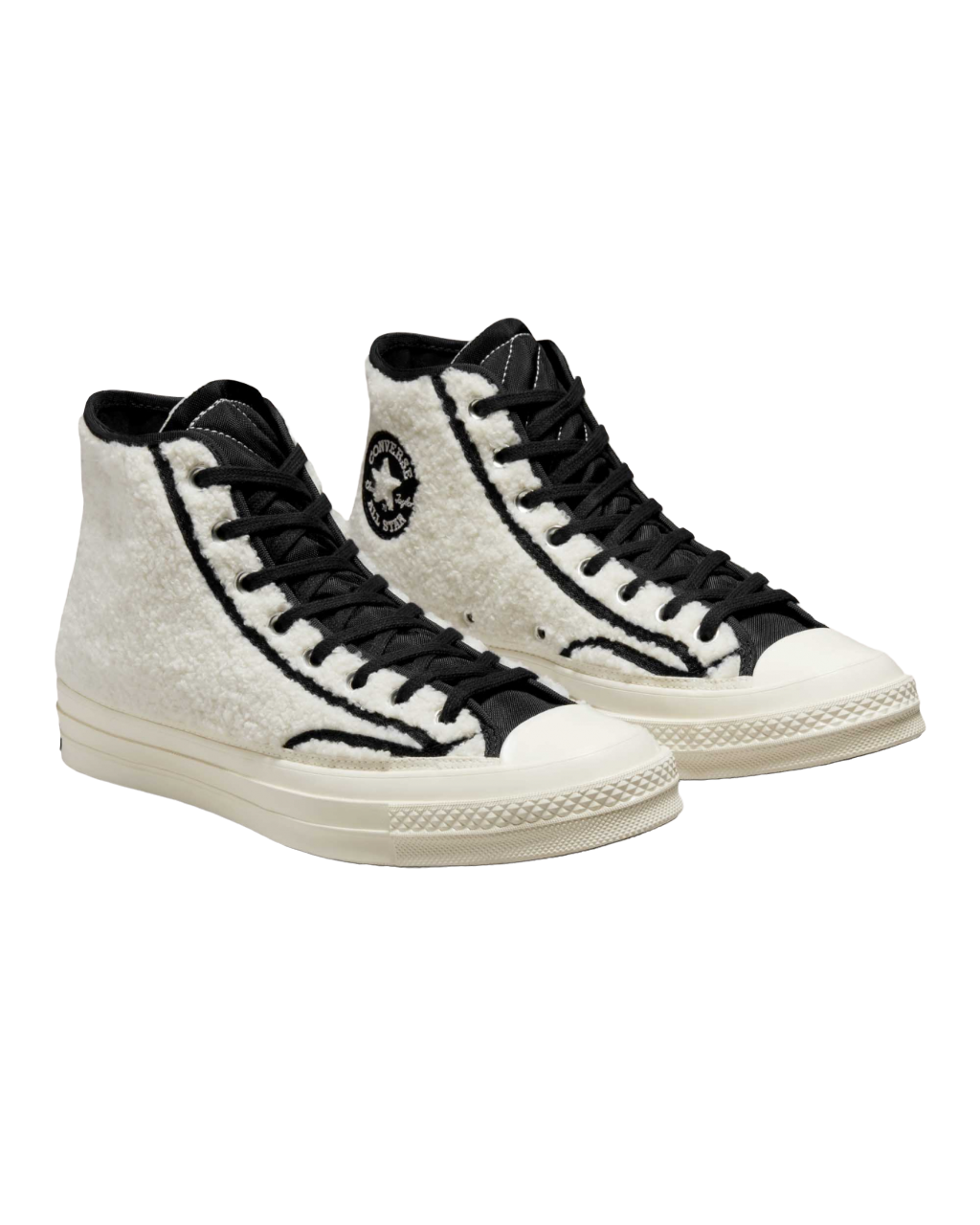 Unisex Converse Chuck 70 Cozy Utility Sherpa High Top Shoe Egret/Black/Egret