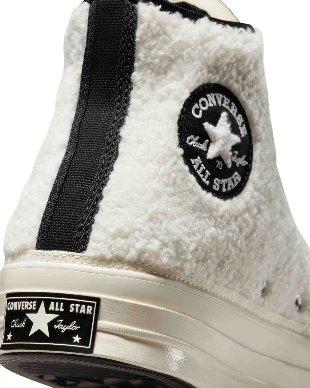 Unisex Converse Chuck 70 Cozy Utility Sherpa High Top Shoe Egret/Black/Egret