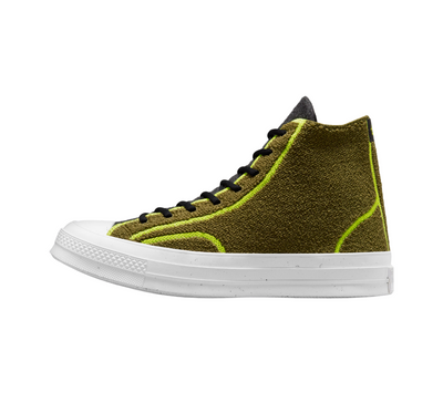 Unisex Converse Renew Remix Chuck 70 High Top Show Dark Moss/Black/Lime Twist