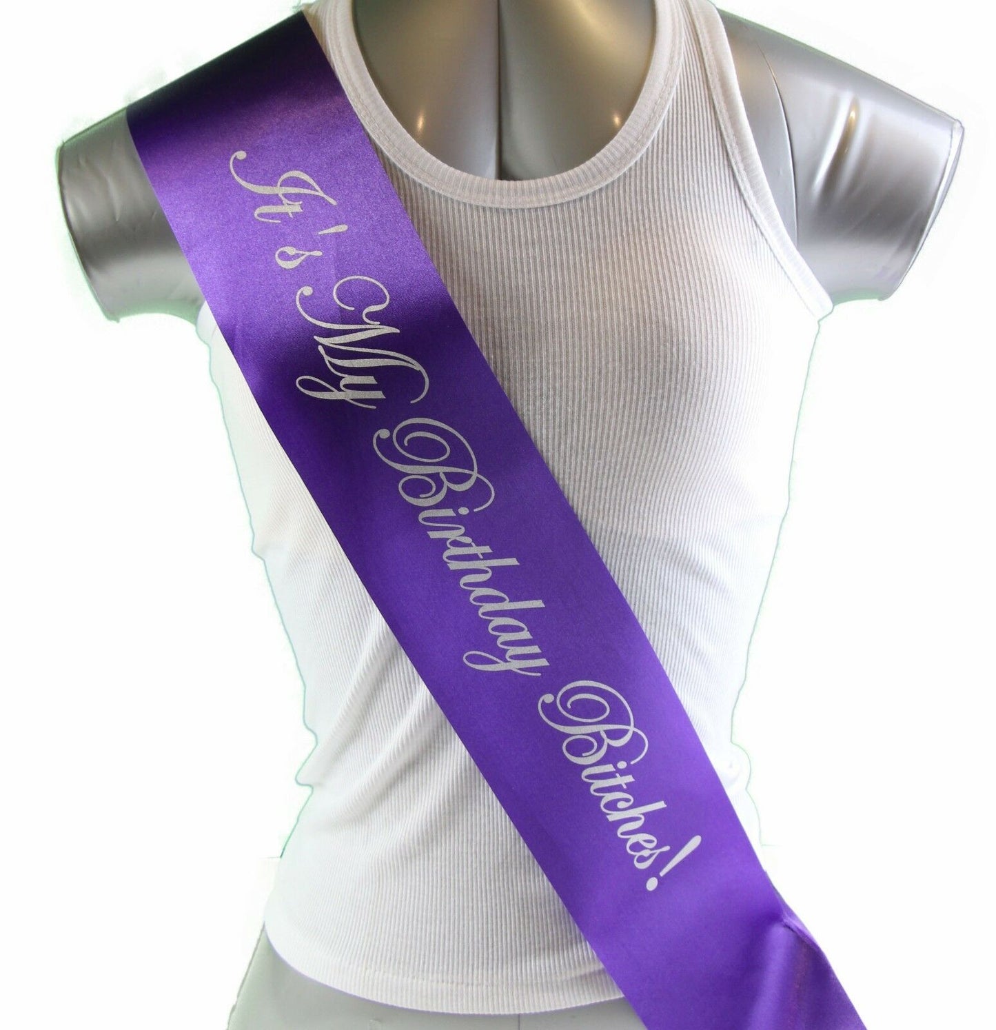 18th, 21st, It's My Birthday Bitches, 18 & Legal 21 Today Girl Party Purple Sash