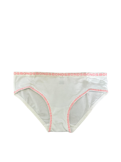 Bonds Girls Underwear Briefs Shorties White Everyday Kids Undies