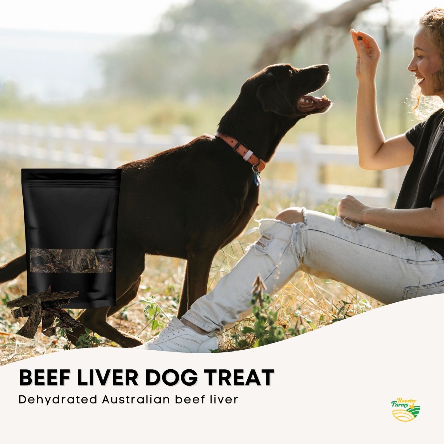 1Kg Dog Treat Beef Liver Pieces - Dehydrated Australian Healthy Puppy Chew