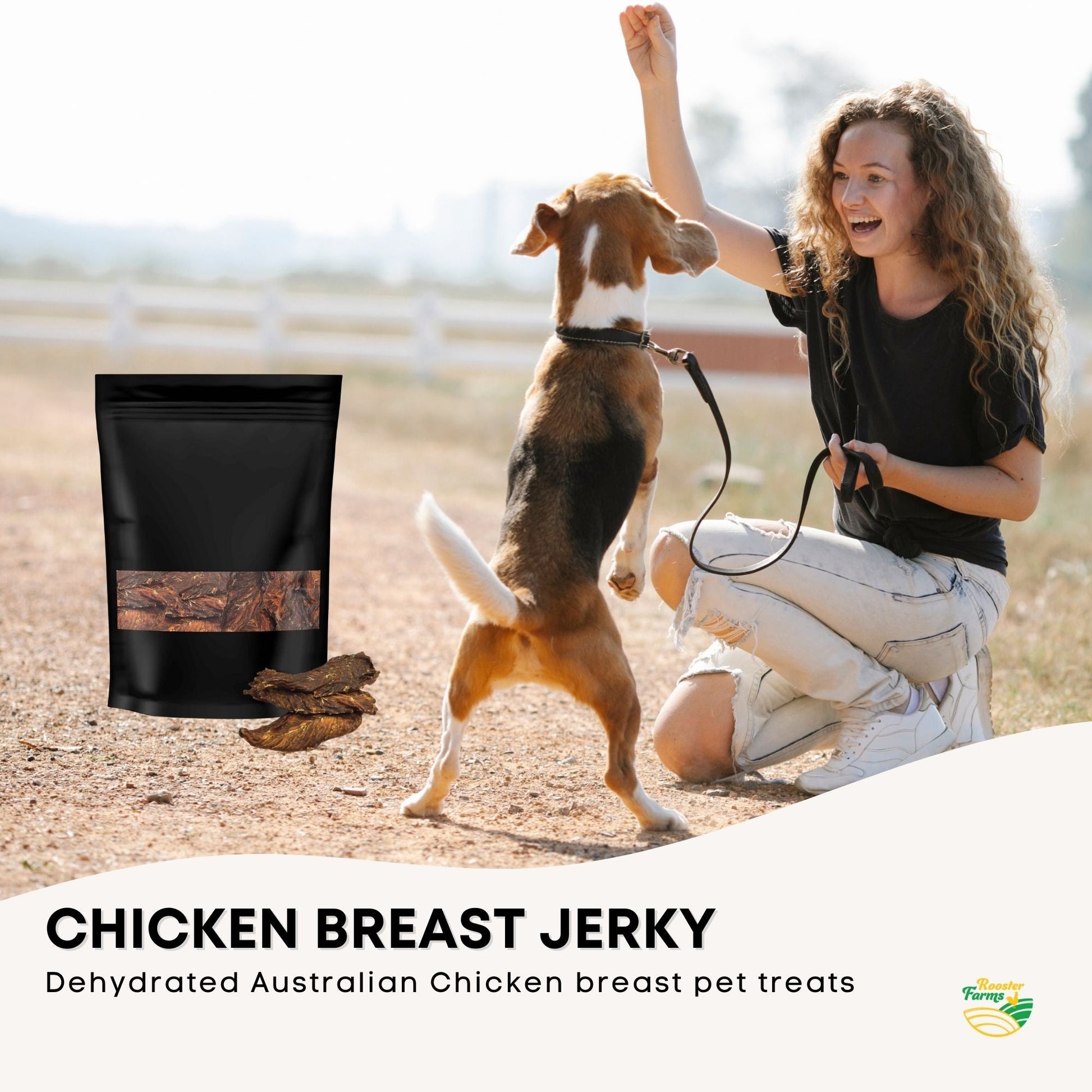 1Kg Dog Treat Chicken Breast Jerky - Dehydrated Australian Healthy Puppy Chew