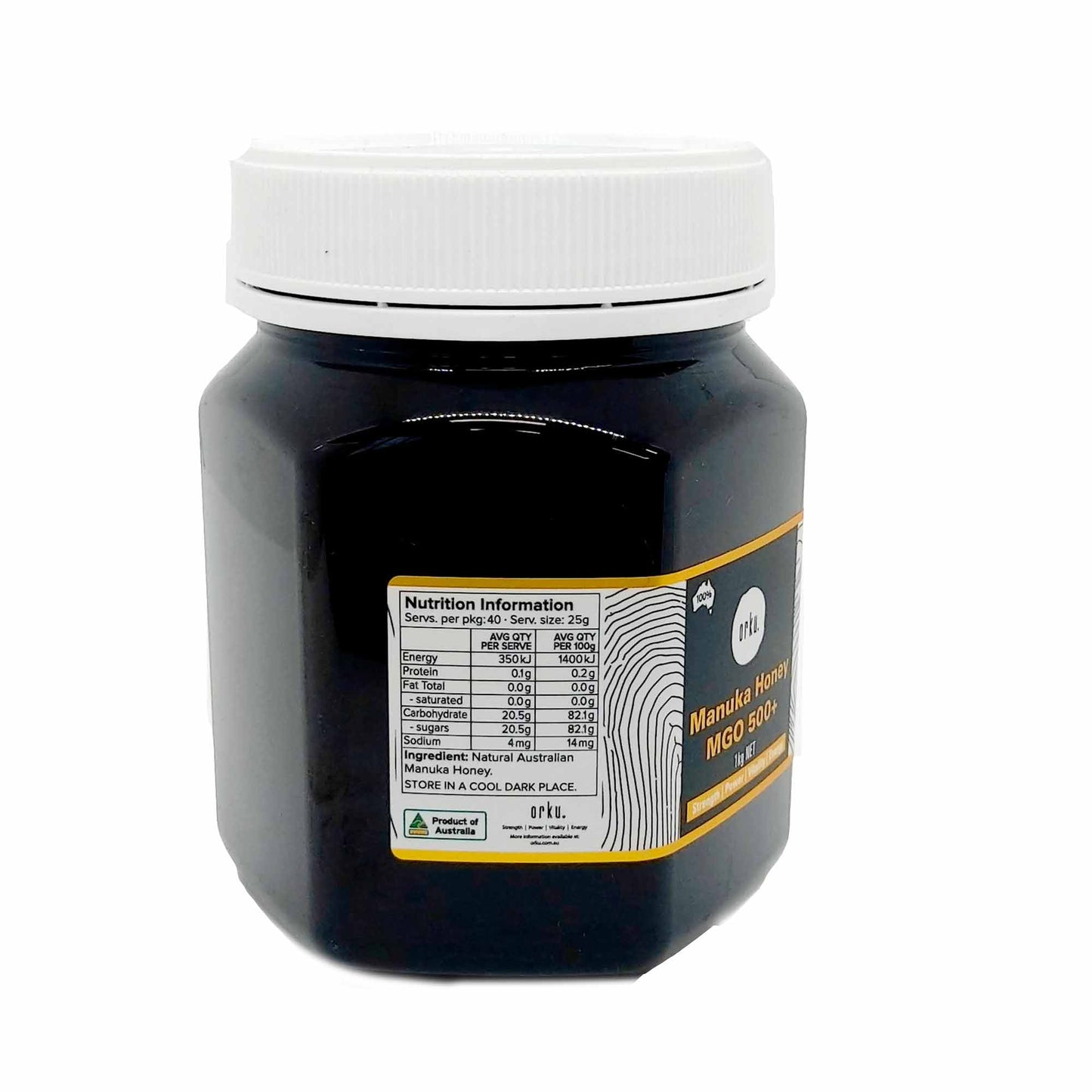 1Kg MGO 500+ Australian Manuka Honey - 100% Raw Natural Pure Jelly Bush