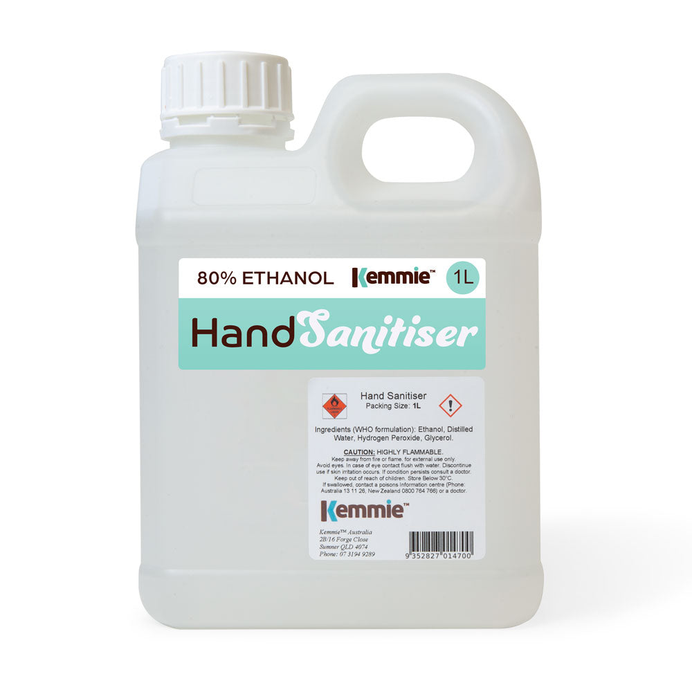 1L Bulk Hand Sanitizer 80% Ethanol WHO Sanitiser Formula Alcohol Glycerol Liquid Rub