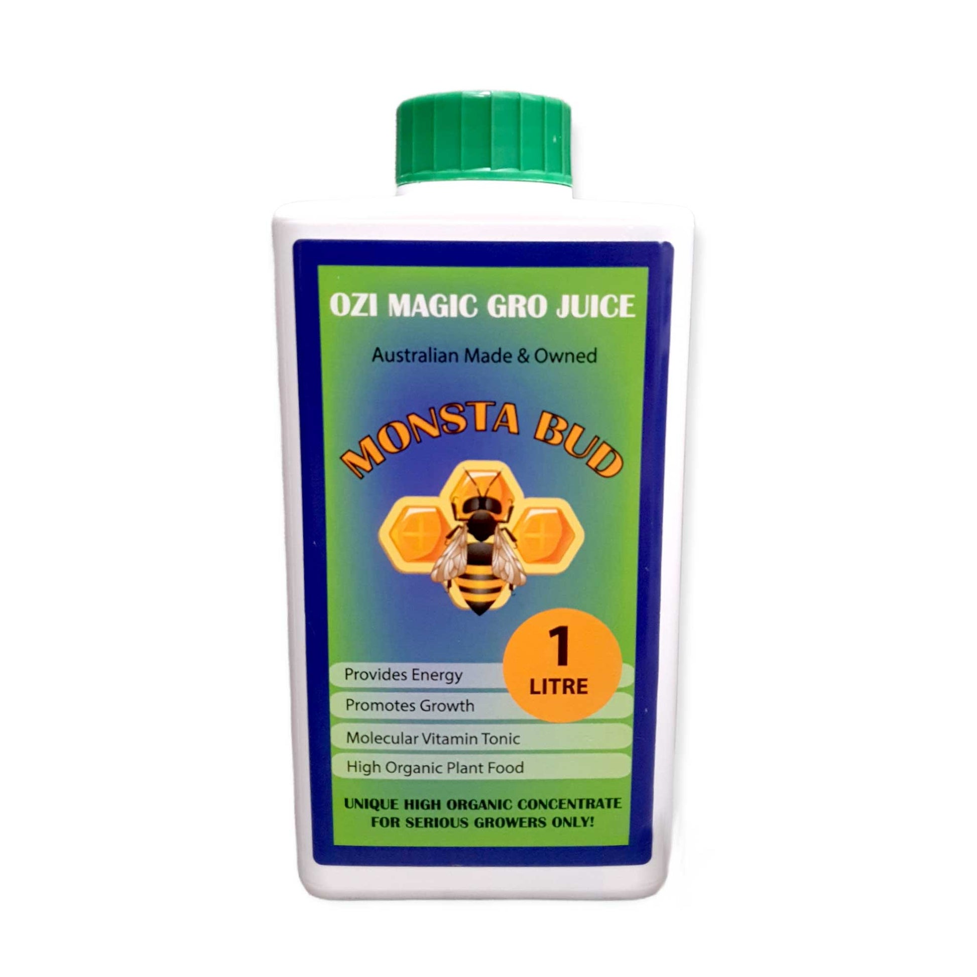 1L Monsta Bud Juice - Organic Short Day Flowering Plants Nutrient Ozi Magic Gro