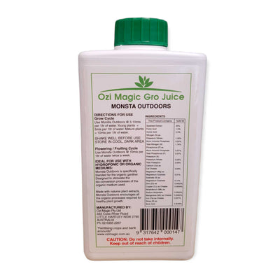 1L Monsta Grow Juice - Organic Gardening Bio-Conversion Stimulation - Ozi Magic