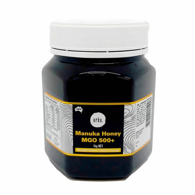 Orku 1Kg MGO 500+ Australian Manuka Honey - 100% Raw Natural Pure Jelly Bush