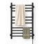 Tatibah Heated Towel Racks - Electric Warming Rails + Timer Matte Black