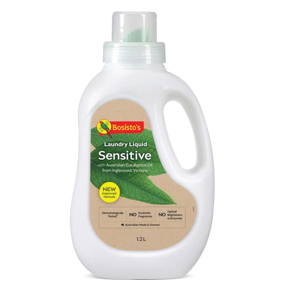 1.2L Laundry Liquid Sensitive Bosisto's Eucalyptus Oil Natural Washing Detergent