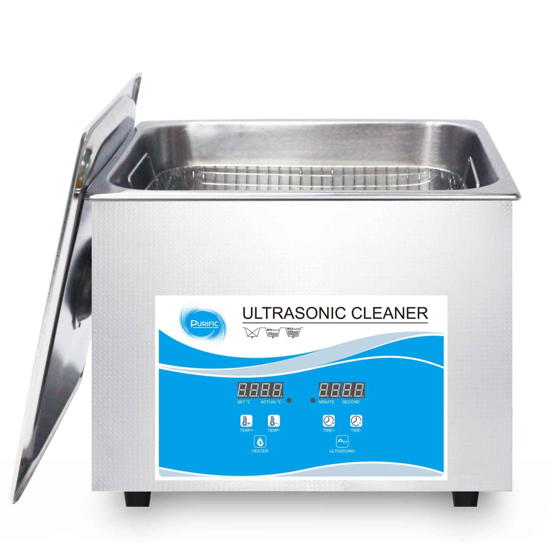 1.3L Digital Ultrasonic Cleaner Jewelry Ultra Sonic Bath Degas Parts Cleaning