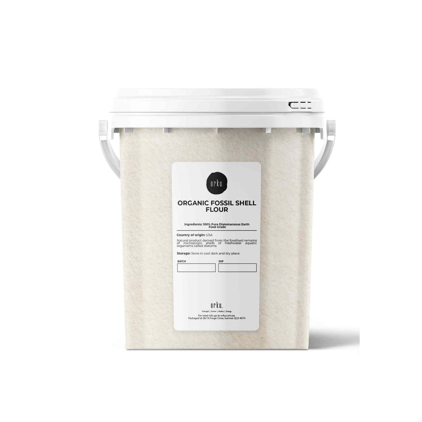 300g Organic Fine Diatomaceous Earth Tub - Food Grade Fossil Shell Flour Powder