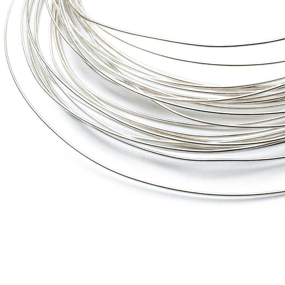 1m Sterling Silver 0.4mm Soft Round Wire Rod 26 Gauge Fine Jewellery