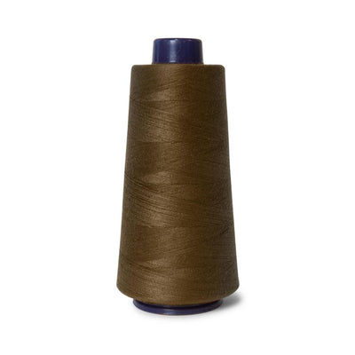 1x Brown Sewing Overlocker Thread - 2000m Hemline Polyester Overlocking Spools