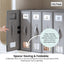 1x Kitchee Foldable Bed Sheet Storage Box – Linen & Closet Organiser Grey