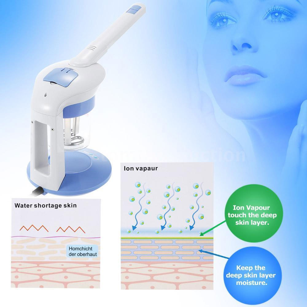 2 In 1 Facial and Hair Steamer Face Skin Portable Table Top Steam Ozone Machine