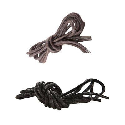 2 Pairs X Black / Brown Mens High Quality Waxed Shoe Thin Laces Shoes Lace