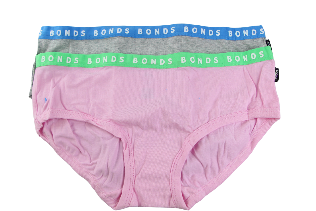 2 Pairs X Bonds Womens Hipster Boyleg Underwear Briefs 29K