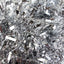 25 X Christmas Tinsel Thick 2-Tone Xmas Garland Tree Decorations - Silver/Silver