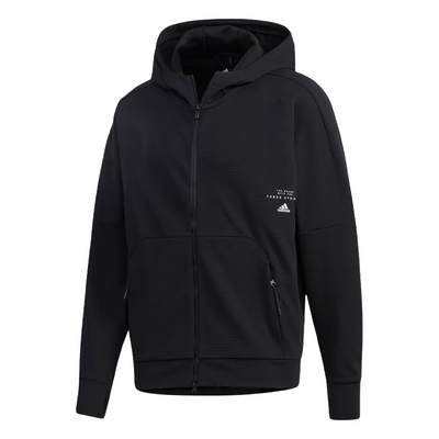 2 x Adidas Mens Black Must Haves Aeroready Full-Zip Hoodie
