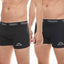 2 x Kappa Trunks Mens Black Boxers Underwear Trunk Boxer Shorts S M L Xl Xxl