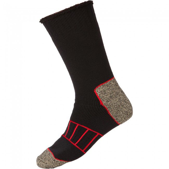 2 x Mens Explorer Copper Crew Socks Black / Grey Marle