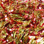 20 X Christmas Tinsel Thick 2-Tone Xmas Garland Tree Decorations - Red/Gold