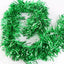 20 X Christmas Tinsel Thin Xmas Garland Tree Decorations - Green