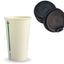 200 Cups + 200 Lids Disposable Biocup Coffee 280Ml/350Ml Bulk Paper Takeaway