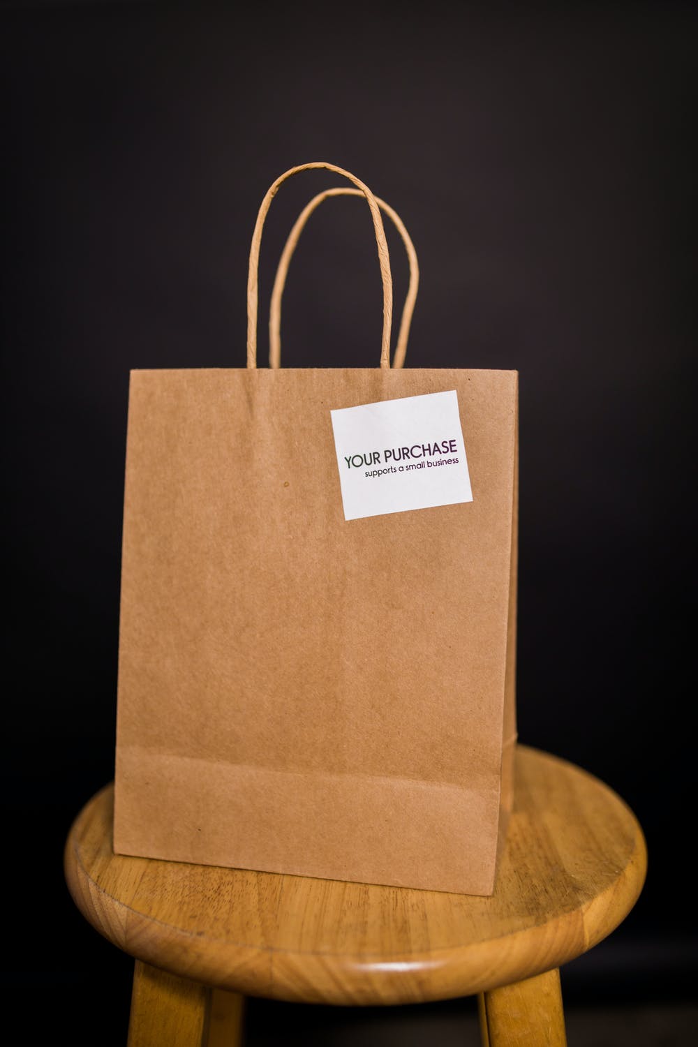 200 X Brown Twisted Handle Kraft Paper Bags Size Baby
