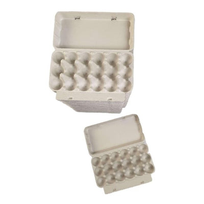200 X Grey Quail Egg Cartons For 18 Eggs