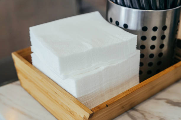 2000 X Alfresco Folded Dinner Napkins White 1 Ply