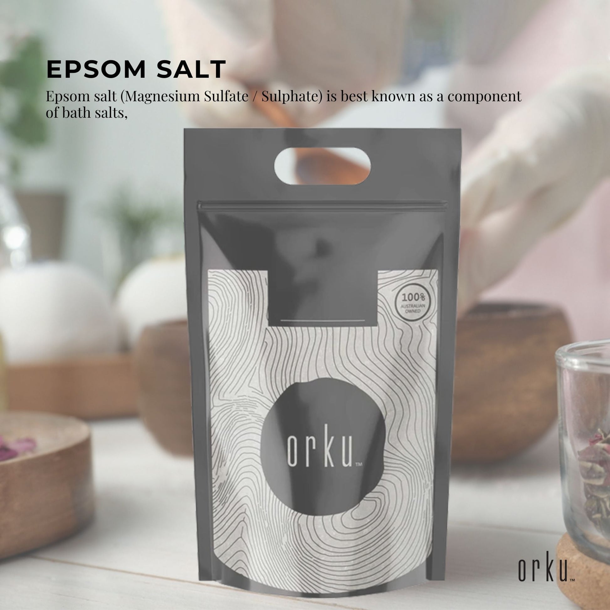20Kg Epsom Salt - Magnesium Sulphate Bath Salts For Skin Body Baths Sulfate