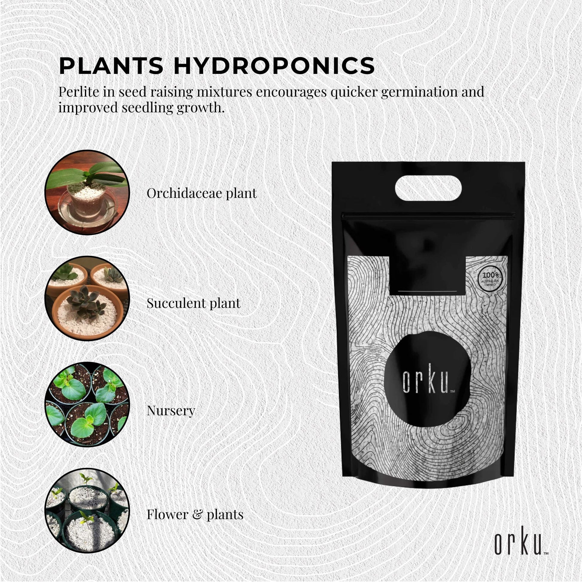 20L Perlite Coarse Premium Soil Expanded Medium Plants Hydroponics
