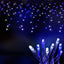 20M Christmas Lights Icicle Light 800 LED Blue White Decor Jingle Jollys