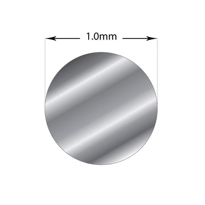 20cm Sterling Silver 1mm - Hard Wire Rod 18 Gauge Jewellery Craft