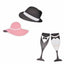 22Pcs Pack X Diy Photo Booth Props Wedding Decoration Birthday Party Mask
