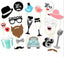 22Pcs Pack X Diy Photo Booth Props Wedding Decoration Birthday Party Mask