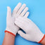 24 Pairs Pack X White Red Work Poly/Cotton General Purpose Elastic Yarn Gloves