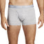 24 X Bonds Mens Guyfront Trunks Underwear Black/Grey/Grey Stripe